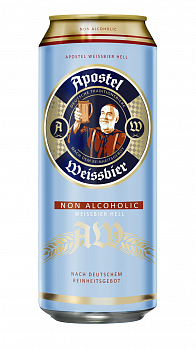 Apostel Weissbier N/A / Апостел Вайсбир безалкогольное 0,5 банка (24)