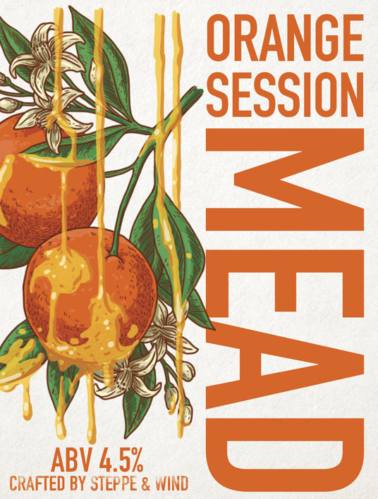 Степь и ветер Orange Session Mead 0,45 банка (20)