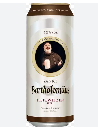 Sankt Bartolomaus Hefeweizen Hell / Санкт Бартоломеус Хефевайцен Хелл 0,5 банка