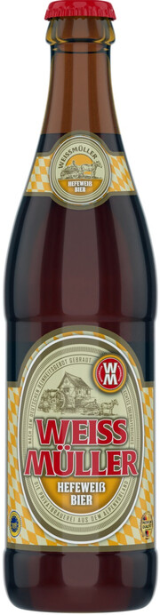 Weissmuller Hefe Weissbier / ВайсМюллер Хефевайсбир 0,5 бутылка (20)