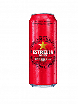 Estrella Damm / Эстрелла Дамм 0.5 банка (24)