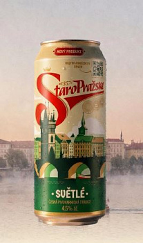 StaroPrazske / СТАРОПРАЖСКЕ СВЕТЛОЕ 0,43 банка (12)