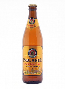 Paulaner Munchner Hell / Пауланер Оригинальное Мюнхенское 0,5 бутылка (20)