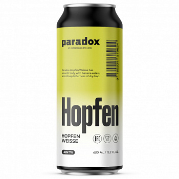 PARADOX HOPFEN WEISSE 20л ПЭТ