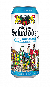Otto Von Schrodder Weissbier Non-Alcoholic / Отто фон Шрёддер Вайсбир безалкогольное 0,5 банка (24)