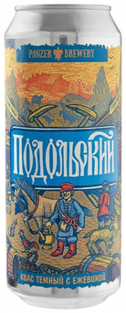 Квас Подольский 0,5 банка