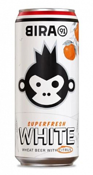 Bira 91 Superfresh White /  Бира 91 Суперфреш Вайт 0,5 банка (24)