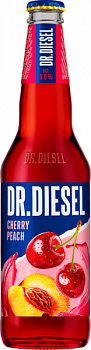 Dr.Diesel hot mix/ Доктор Дизель Вишня и Персик 0.4 бутылка (20)