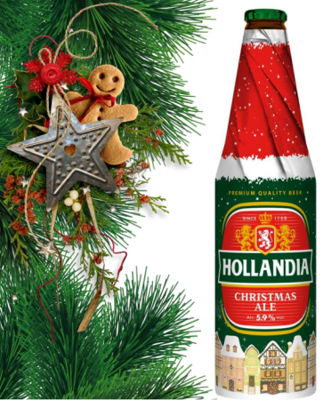 Голландия / HOLLANDIA CHRISTMAS ALE 0.45 бутылка (20)