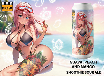 BAD BREWERY GUAWA, PEACH AND MANGO / БЭД Брювери Гуава, Пич энд Манго 0,45 банка